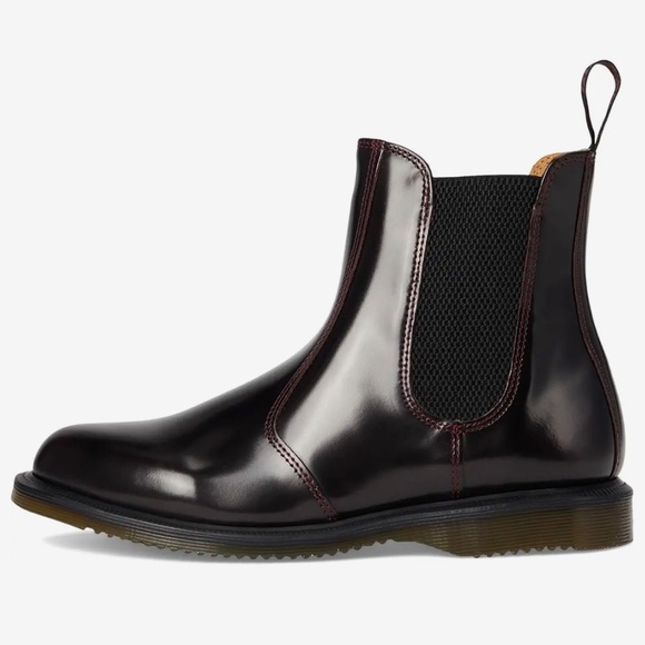 Women’s Leather Chelsea Boots Cherry Red - Picture 2 of 3